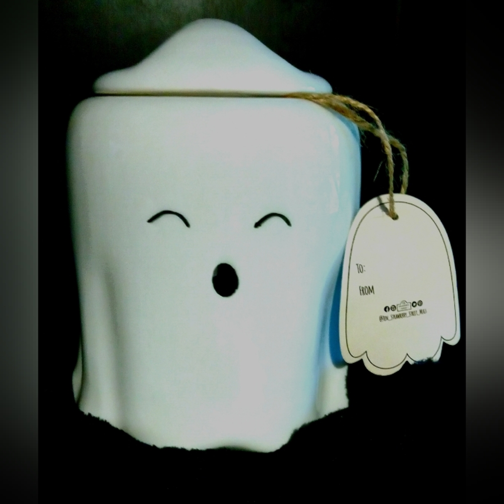 BOO! Ghost canister halloween 2023 ghost jar cookie jar sugar jar